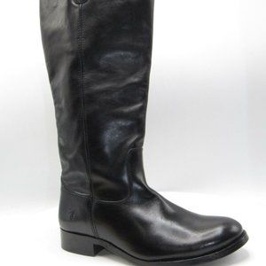 Frye Melissa Size 6 B Black Riding Boots C1B E1